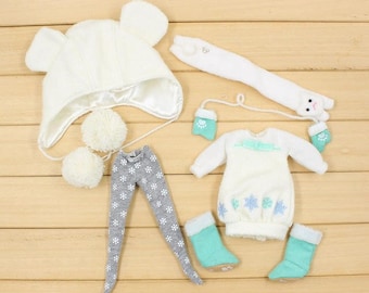 Neo Blythe Doll Winter Outfit Set