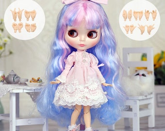Jessica – Premium Custom Neo Blythe Doll with Multi-Color Hair, White Skin & Shiny Cute Face