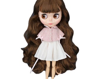 Megan – Premium Custom Neo Blythe Doll with Brown Hair, Natural Skin & Shiny Cute Face