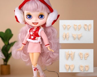 Athena – Premium Custom Neo Blythe Doll with Pink Hair, White Skin & Matte Smiling Face