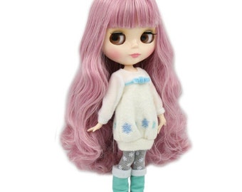 Jacey – Premium Custom Neo Blythe Doll with Pink Hair, White Skin & Shiny Cute Face