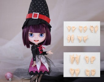 Vernice – Premium Custom Neo Blythe Doll with Purple Hair, White Skin & Matte Smiling Face
