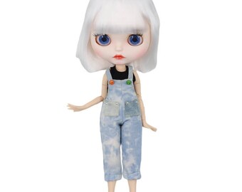 Lavinia – Premium Custom Neo Blythe Doll with Silver Hair, White Skin & Matte Cute Face