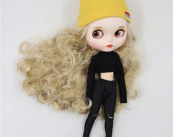 Leah – Premium Custom Neo Blythe Doll with Blonde Hair, White Skin & Matte Cute Face