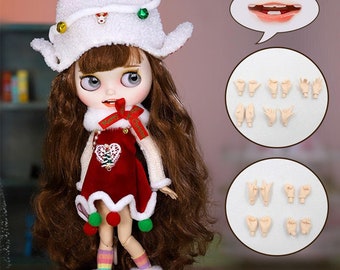 Brittney – Premium Custom Neo Blythe Doll with Brown Hair, White Skin & Matte Smiling Face