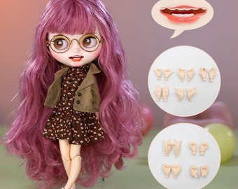 Daytona – Premium Custom Neo Blythe Doll with Pink Hair, White Skin & Matte Smiling Face