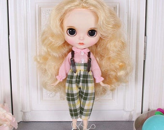 Romina – Premium Custom Neo Blythe Doll with Blonde Hair, White Skin & Matte Cute Face