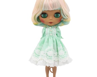 Sameera – Premium Custom Neo Blythe Doll with Multi-Color Hair, Dark Skin & Matte Cute Face