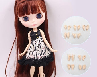 Hope – Premium Custom Neo Blythe Doll with Brown Hair, White Skin & Shiny Cute Face