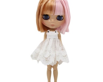 Velvet – Premium Custom Neo Blythe Doll with Multi-Color Hair, Tan Skin & Shiny Cute Face