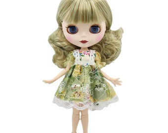 Amanda – Premium Custom Neo Blythe Doll with Multi-Color Hair, White Skin & Matte Cute Face