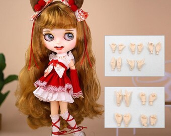 Zola – Premium Custom Neo Blythe Doll with Ginger Hair, White Skin & Matte Smiling Face