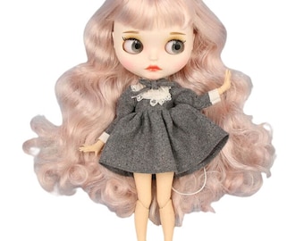 Allison – Premium Custom Neo Blythe Doll with Multi-Color Hair, White Skin & Matte Cute Face