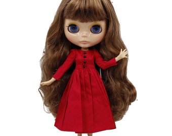 Nevaeh – Premium Custom Neo Blythe Doll with Brown Hair, Tan Skin & Shiny Cute Face