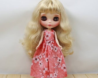 Neo Blythe Doll Retro Spring Floral Dress