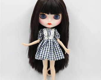Charleigh – Premium Custom Neo Blythe Doll with Brown Hair, White Skin & Matte Cute Face