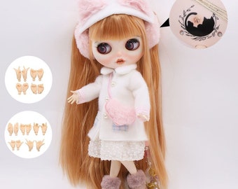 Karen – Premium Custom Neo Blythe Doll with Ginger Hair, White Skin & Matte Smiling Face