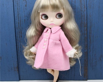 Kate – Premium Custom Neo Blythe Doll with Silver Hair, White Skin & Matte Cute Face