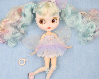 Judith – Premium Custom Neo Blythe Doll with Multi-Color Hair, White Skin & Matte Cute Face