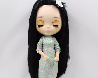 Neo Blythe Doll Ancient Embroidery Cheongsam Dress