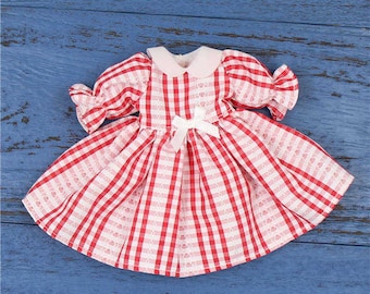 Neo Blythe Doll Red White Check Dress