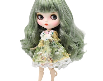 Bianca – Premium Custom Neo Blythe Doll with Multi-Color Hair, White Skin & Matte Pouty Face