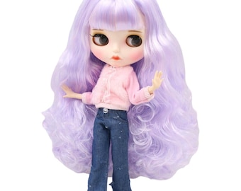 Susan – Premium Custom Neo Blythe Doll with Multi-Color Hair, White Skin & Matte Pouty Face