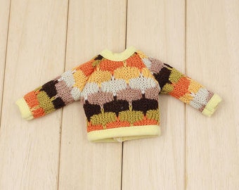 Neo Blythe Doll Multi-Color Wool Sweater