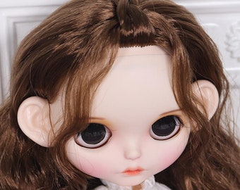 Maren – Premium Custom Neo Blythe Doll with Brown Hair, White Skin & Matte Cute Face