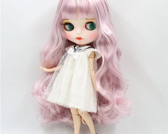 Jolie – Premium Custom Neo Blythe Doll with Multi-Color Hair, White Skin & Matte Pouty Face