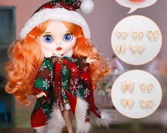 Anne – Premium Custom Neo Blythe Doll with Ginger Hair, White Skin & Matte Smiling Face