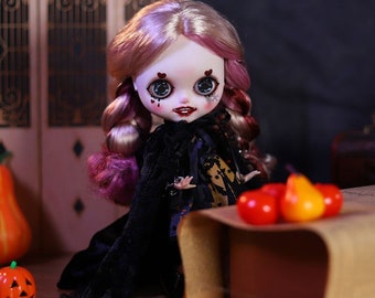 Bethany – Premium Custom Neo Blythe Doll with Multi-Color Hair, White Skin & Matte Smiling Face
