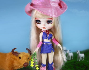 Neo Blythe Doll Cowgirl Costume