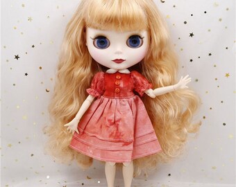 Cora – Premium Custom Neo Blythe Doll with Blonde Hair, White Skin & Matte Cute Face