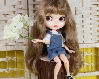 Genelia – Premium Custom Neo Blythe Doll with Blonde Hair, White Skin & Matte Cute Face