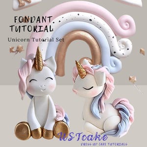 Tutoriel pour gâteau : licorne endormie et gâteau fondant licorne joyeuse et arc-en-ciel | Décorations de gâteaux DIY. Boulangerie, Anniversaire magique pour une fille