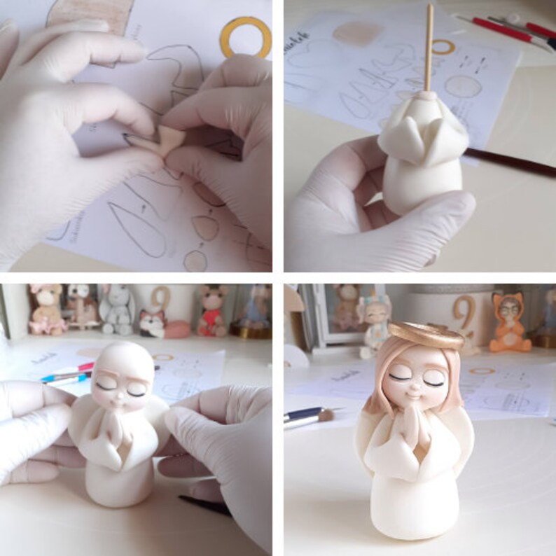 Angel Cake Topper Tutorial With Video Fondant Decoration For A Girl S