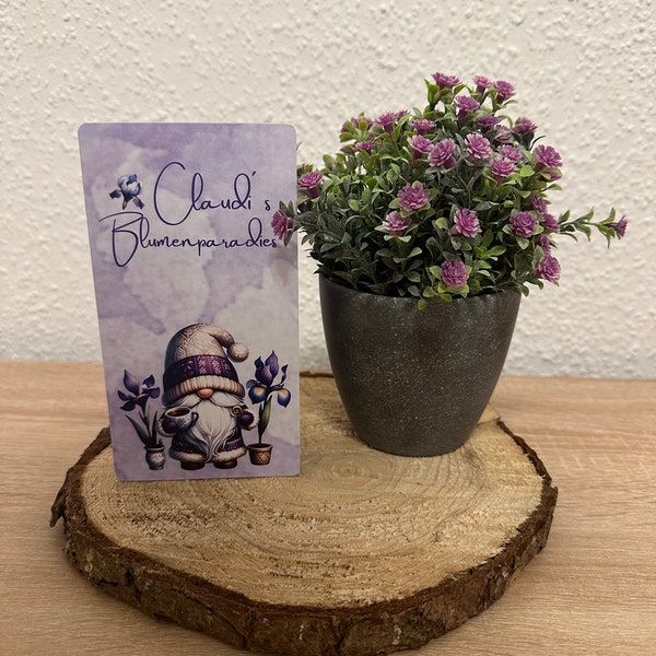 Iris/ Claudis Blumenparadies/ Gnome/ 3er Klappkarte/ Rubbelchallenge/ Loschallenge/ Würfelchallenge