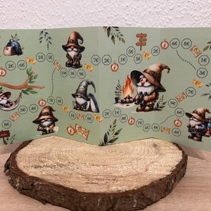 Der Pfadweg von Lukas/ passend für A6 Binder/ Rubbelchallenge / Tombolalose/ Würfelchallenge/Wandern/ Gnome (Art.-Nr: EB-070)