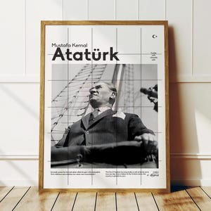 A Photo of Mustafa Kemal Atatürk Taken on the Savanora Yacht, 2 Different Downloadable Jpeg Files Prepared for Poster or Canvas Printing