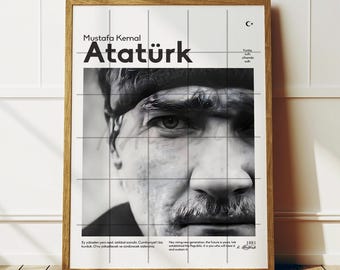Atatürk Portrait Poster: Turkish Leader Photography (Digital Download)