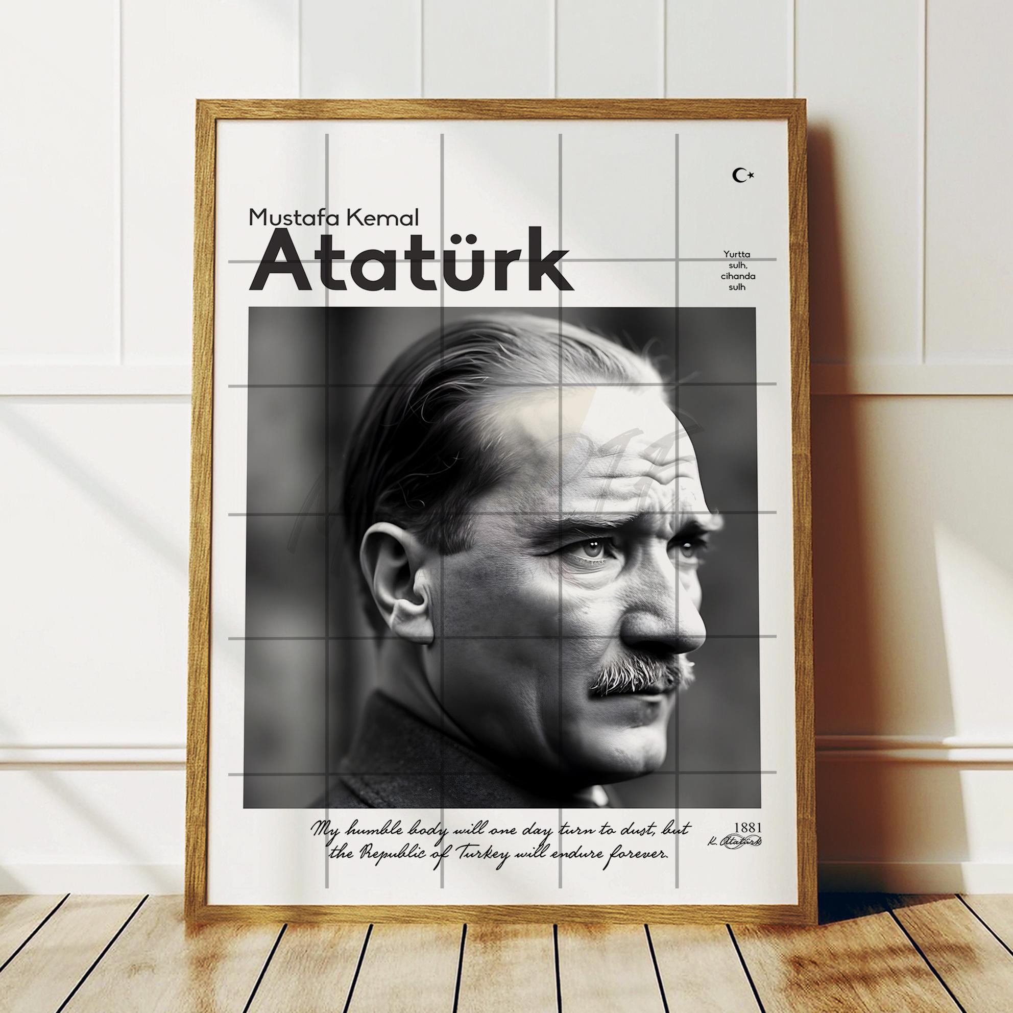 Mustafa Kemal Ataturk Photo Digital Download, High Resolution ...