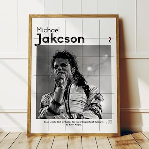 Michael Jackson Moonwalk Poster: Printable Wall Art (Digital Download)