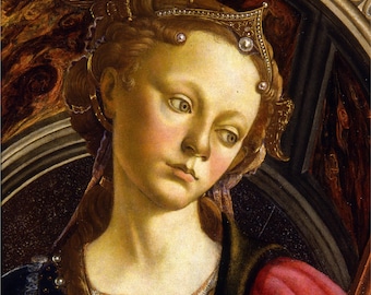 Botticelli Fortitude Painting Art Print For Home, Office and Church Decor.