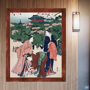 Exclusive Japanese Canvas Wall Art Geisha Painting + 3 FREE Japanese Paintings Art Prints Canvas, For Home and Office Decor.