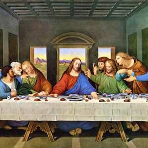 x63 Bundle Last Supper Bundle Paintings Art Prints (7 Originals + 56 Adapted Versions). For Home, Church and Office Decor.