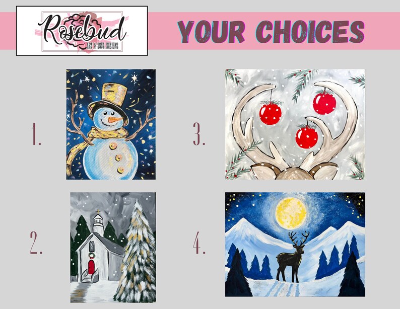 Holiday DIY Paint Kits Etsy