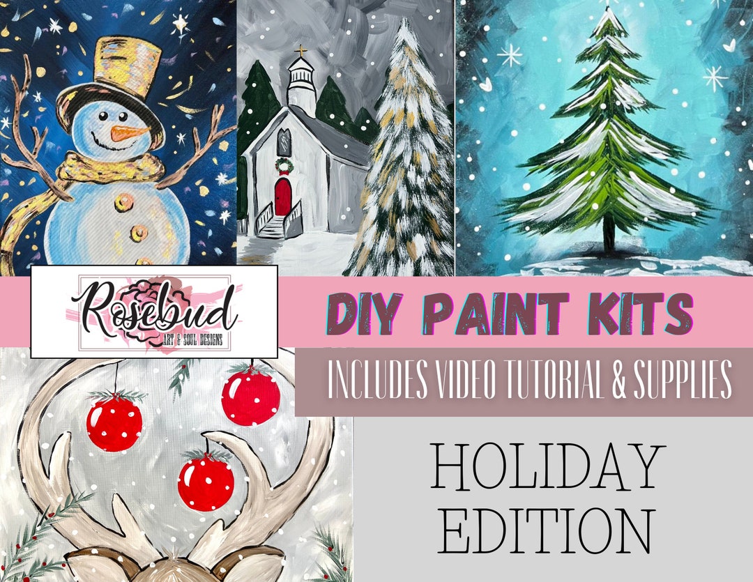 Holiday DIY Paint Kits Etsy