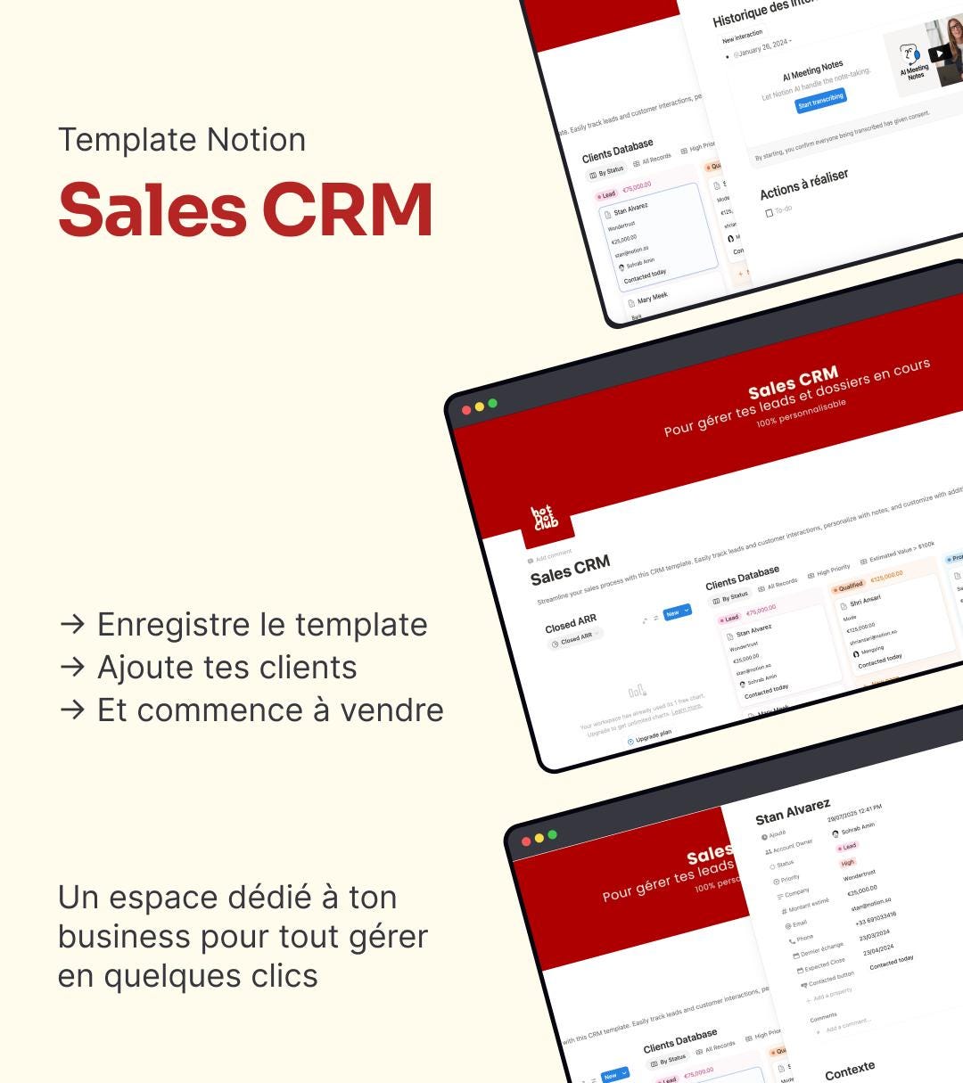 Notion CRM Template – Track Prospects, Customers & Sales – Organize ...