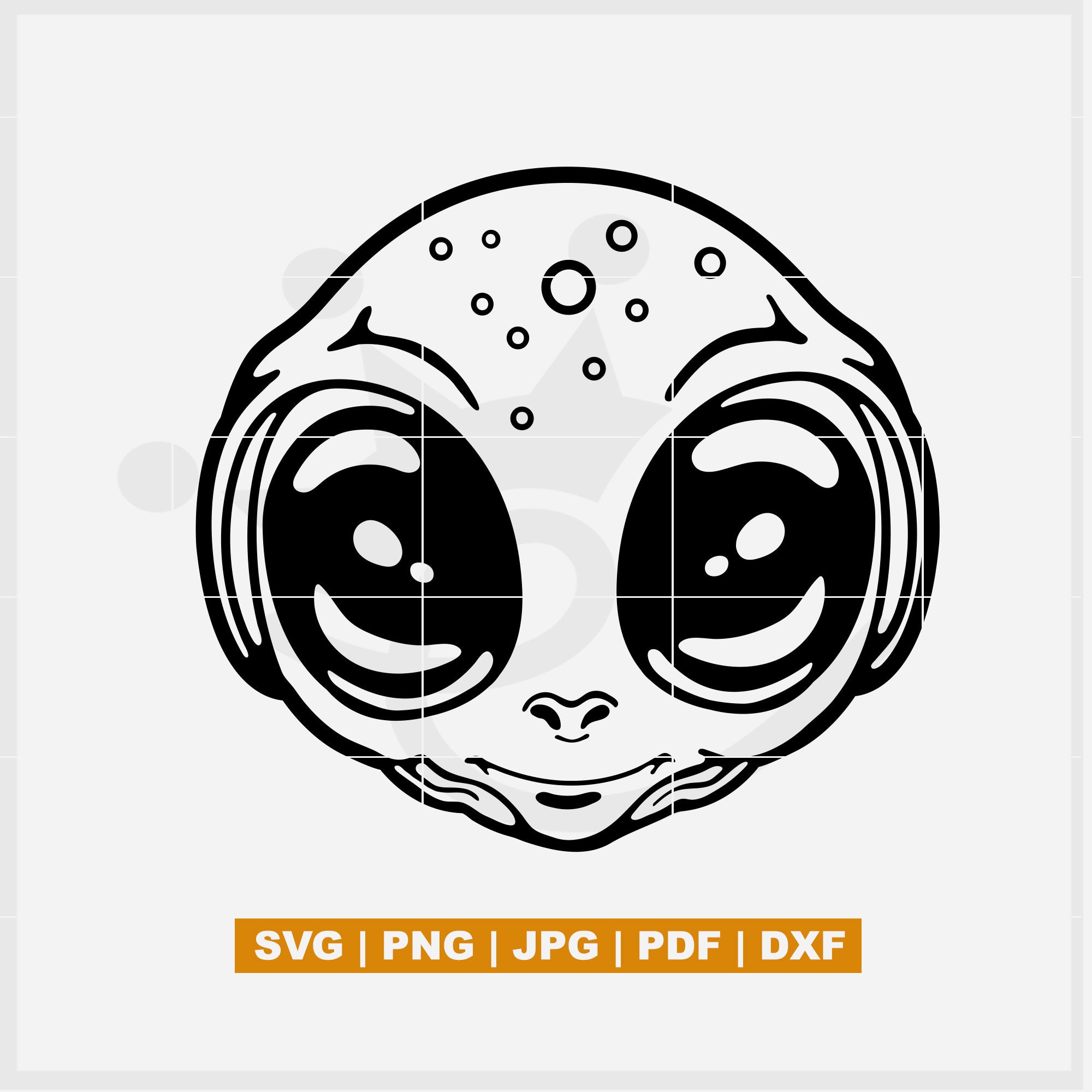 Cute Alien SVG, Alien SVG, Baby Alien Png, Dxf, Pdf, Jpg Perfect for
